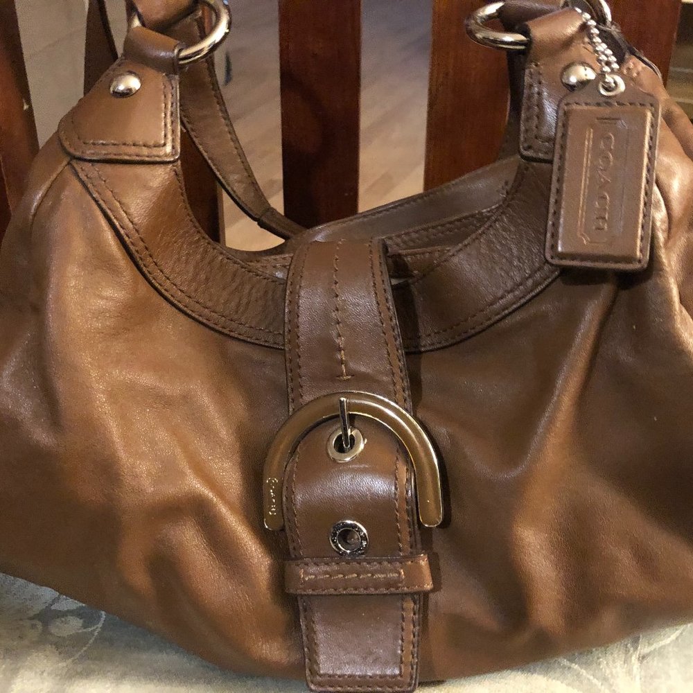 Vintage brown coach purse